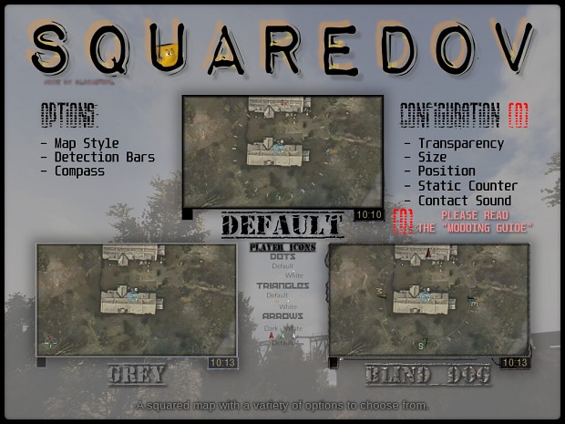 SquareDOV - Square & Customizable Minimap