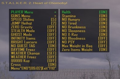 S.T.A.L.K.E.R. 2: Heart of Chornobyl "Cheat +30" {CheatON.Ru Team}